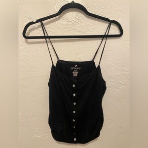 AE spaghetti strap tank with buttons